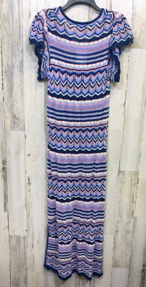 NWT JESSICA SIMPSON Dresses and Skirts Size L LT BLU/PINK/WHT/NAVY BLUE Dress/V-
