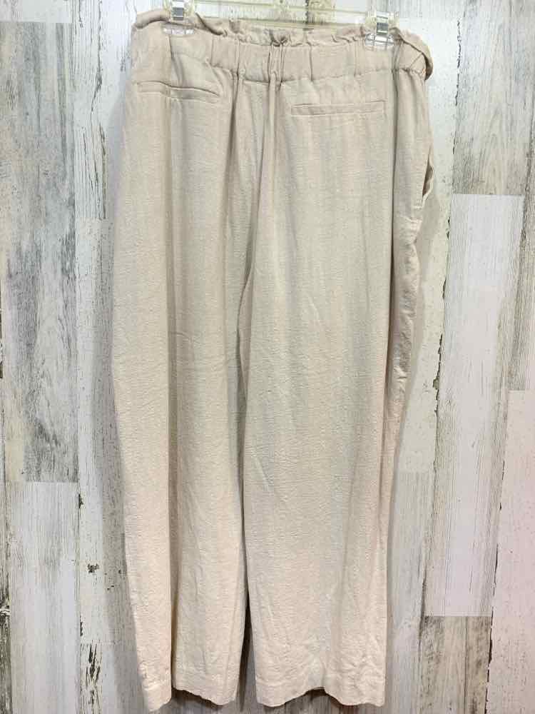 PRE-OWNED Size XL BAR lll/WIDE-LEG ELASTIC WAIST TIE FRONT PANT