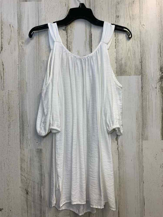 KAREN KANE Tops Size L White COLD SHOULDERS TOP