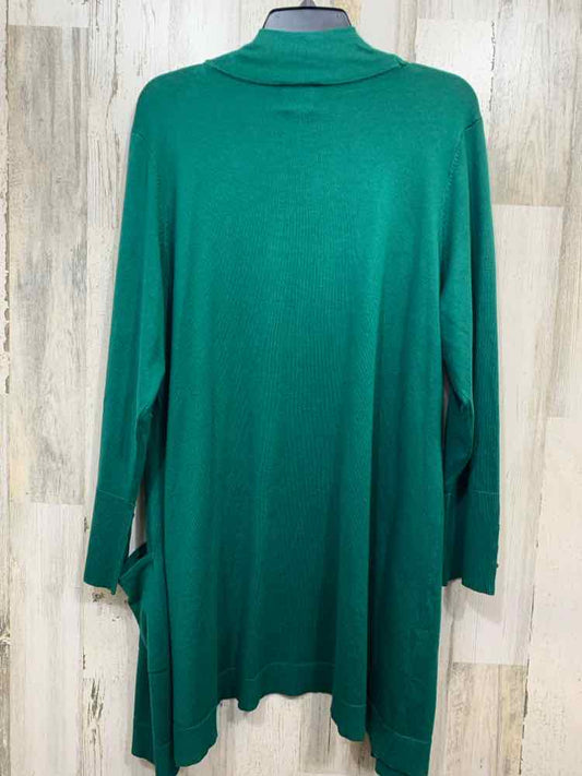 NWT JM COLLECTION/FRONT POCKET GOLD-TONE CUFF BUTTONS OPEN CARDIGAN