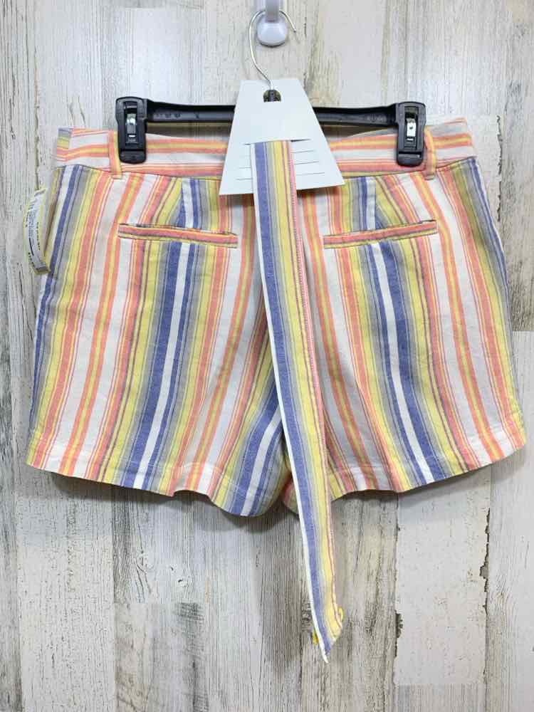 PRE-OWNED Size 6 LOFT/VERTICAL STRIPE SHORTS W/ WAIST TIE