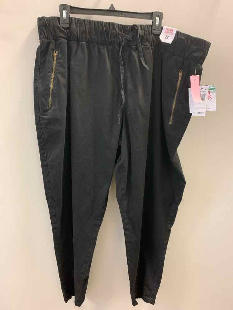 Size 2X CELEBRITY PINK Black Pants