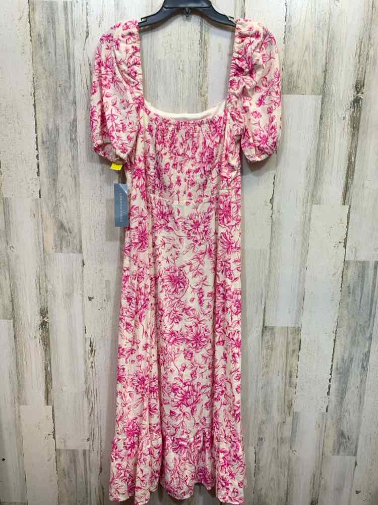 NWT LONDON TIMES Dresses and Skirts Size 8 WHITE/FUSH Floral MAXI Dress