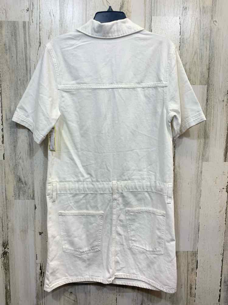 NWT Size S UNIVERSAL THREADS Tops White Denim Solid JUMPER Jumper