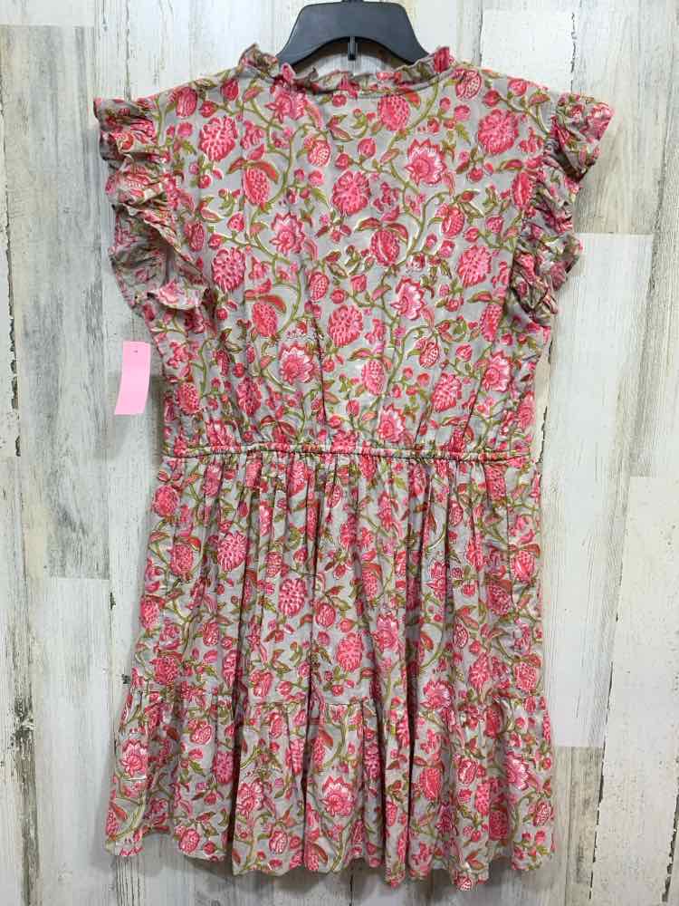 PRE-OWNED MADISON MATHEWS Dresses and Skirts Size XL GRAY/PINK/GREEN/CORAL Dress
