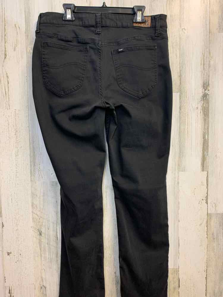 Size M LEE BOTTOMS Black STRAIGHT Jeans