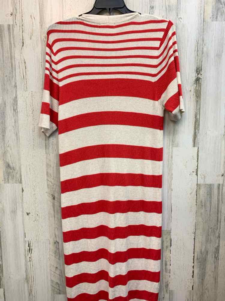 NWT AVA & VIV Dresses and Skirts Size PLUS RED/WHITE Stripe SWEATER DRESS Dress/