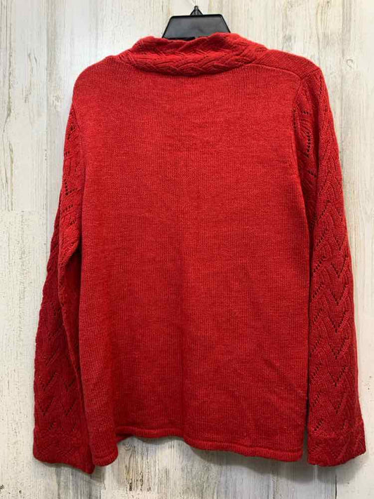 COLDWATER CREEK Tops Size L Red SWEATER Sweater