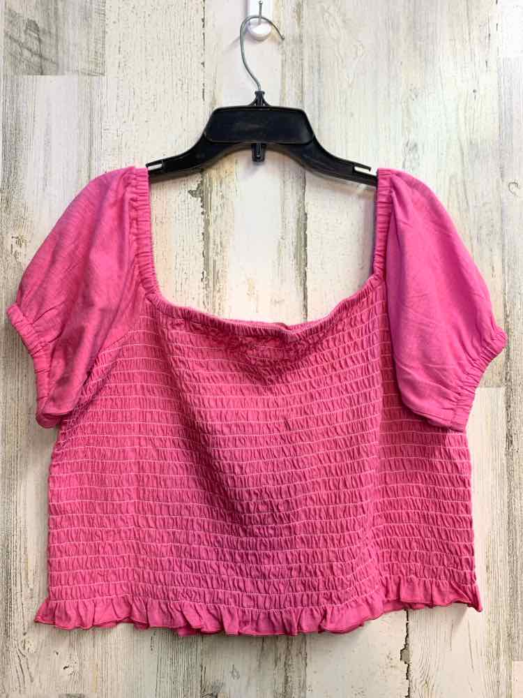 NWT SIMPLY SOUTHERN Tops Size XL BUBBLEGUM PINK SHORTSLEEVE TOP