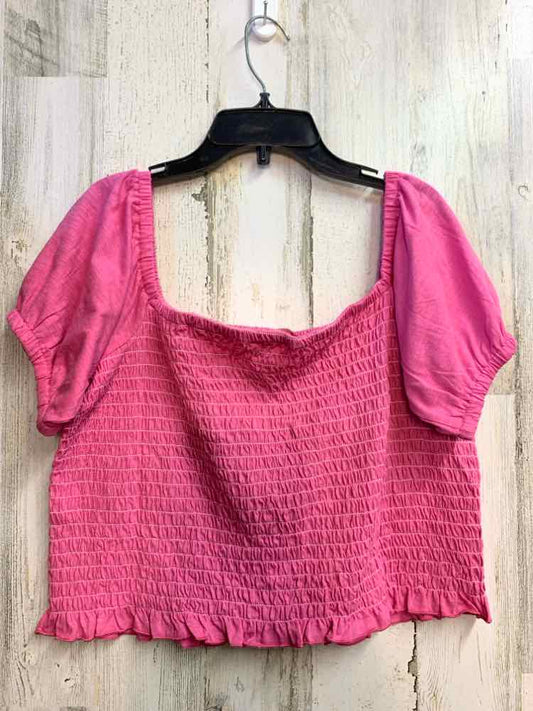 NWT SIMPLY SOUTHERN Tops Size XL BUBBLEGUM PINK SHORTSLEEVE TOP