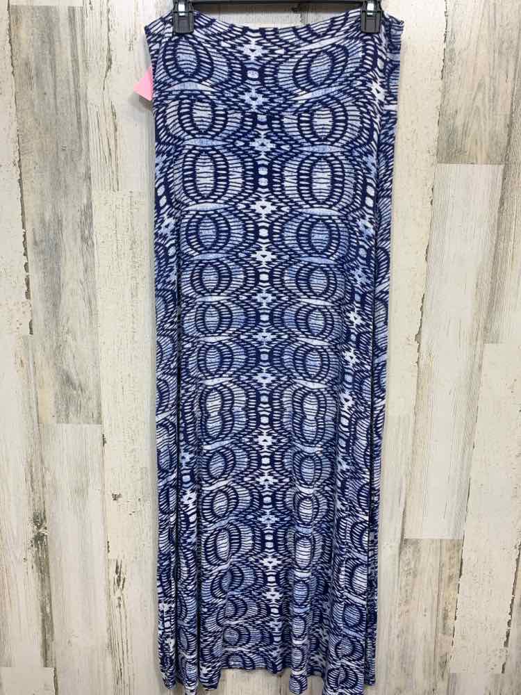 PRE-OWNED LOVEAPELLA BOTTOMS WHT/BLU/AQUA Maxi