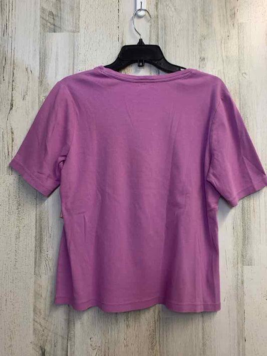 PECK&PECK Tops Size L LIGHT PURPLE SHORT SLEEVES TOP