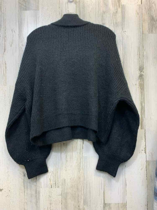 NWT COTTON ON Tops Size L Black BISHOP SLEEVES Sweater