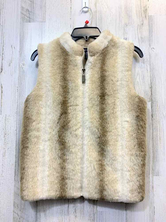 PRE-OWNED DESIGNERS ORIGINAL JACKETS / COATS Size PL CREAM/ BEIGE Vest