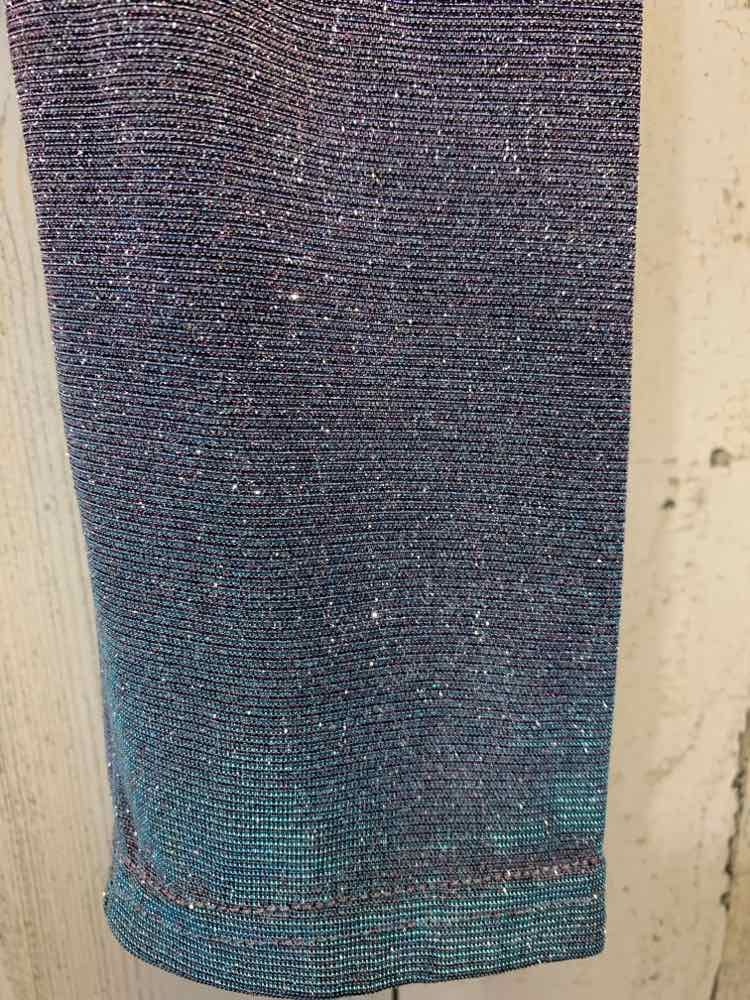 NWT CIDER Tops Size XL TURQ/PURPLE/BLUE COLOR SHIFTS CROP TOP TOP/COLOR SHIFT LO