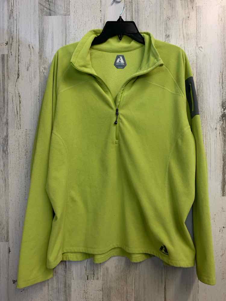 PRE-OWNED Tops Size XXL Lime Green Fleece LONG SLEEVES TOP