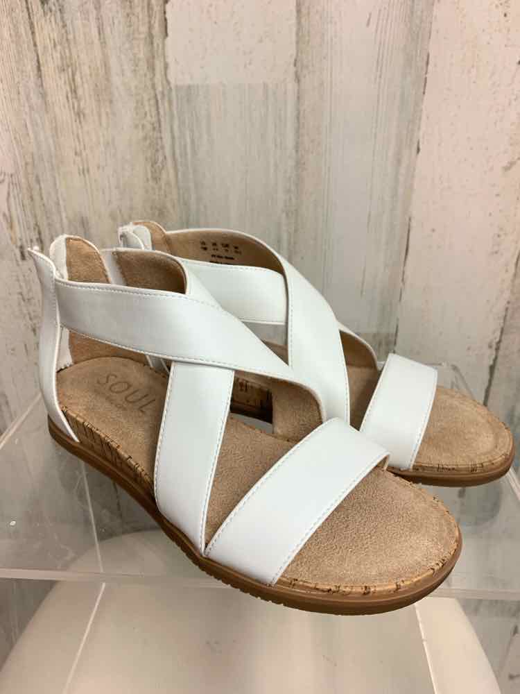 NWT SOUL NATURALIZER SHOES Shoe Size 7 WHT/TAN FLAT Shoes