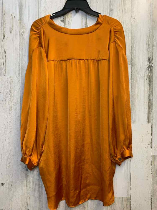 VINCE CAMUTO PLUS SIZES Size 2X BURNT ORANGE LONG SLEEVES TOP