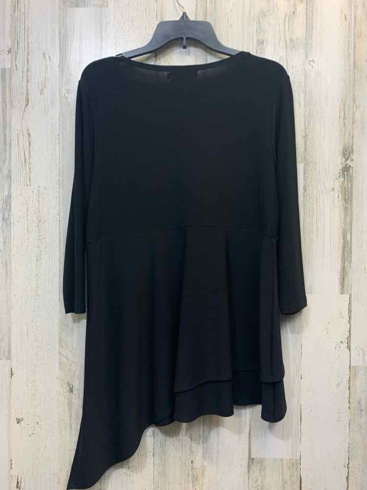 SYMPLI Tops Size 12 Black TUNIC TOP