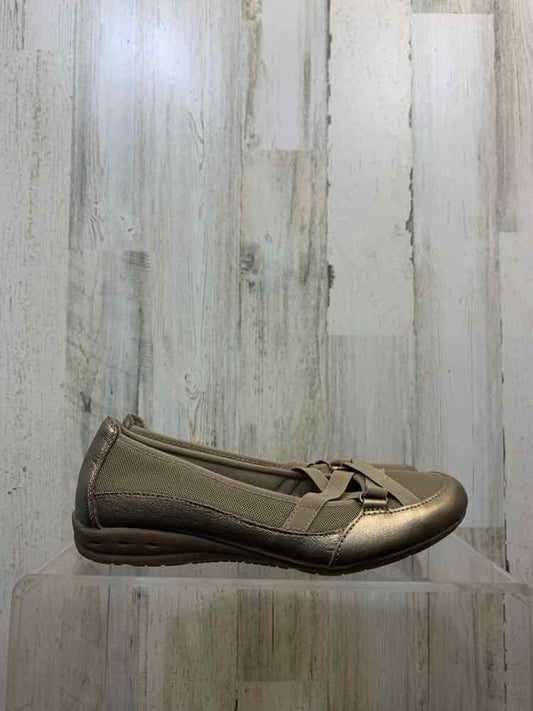 PRE-OWNED BEIGE Size 9 Shoes/EARTH SPIRIT WOMEN'S MARY JANE FLATS W/ STRAPS