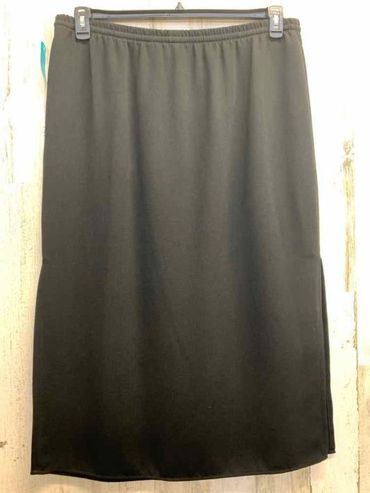 PRE-OWNED SAG HARBOR Dresses and Skirts Size L Black Solid MAXI Skirt/BLACK MAXI