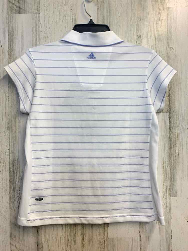 NWT ADDIDAS Tops Size M WHT STRIP/X'S SHORT SLEEVES TOP