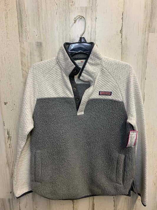 PRE-OWNED VINEYARD VINES JACKETS / COATS Size S WHITE/GRAY QUILT/FLEECE Jacket/G
