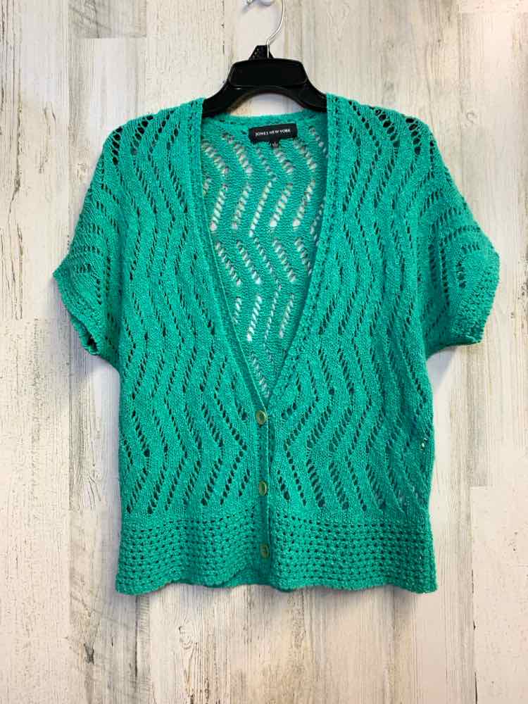 PRE-OWNED JONES NEW YORK Tops Size L Green SHORT SLEEVES TOP