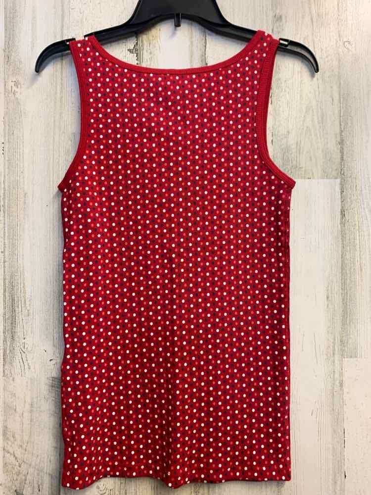 FADED GLORY Tops Size L RED/WHT/BLU SPOTS TANK TOP TOP