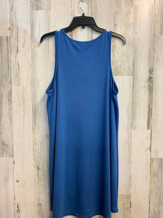 CROWN & IVY Dresses and Skirts Size L Blue SLEEVELESS Dress
