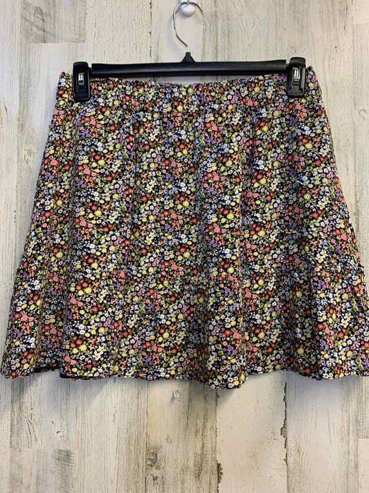 LOFT Dresses and Skirts Size M BLK/PINK/YELLOW Floral MINI Skirt