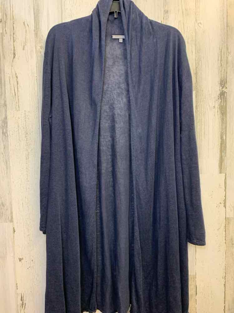 ANN KLEIN Tops Size M Navy DUSTER Cardigan
