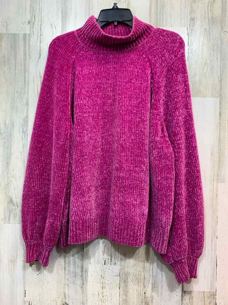 PRE-OWNED LOFT Tops Size XL BRIGHT PURPLE TURTLE NECK Sweater/BRIGHT PURPLE TURT