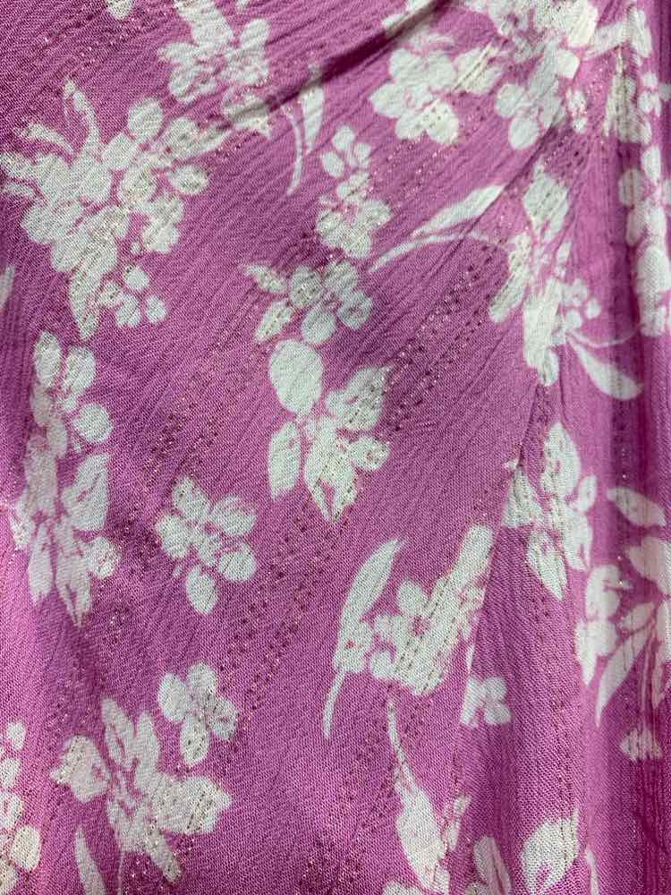 NWT STYLE & CO Tops Size 2X PNK/WHT Floral 3/4 SLEEVE Blouse