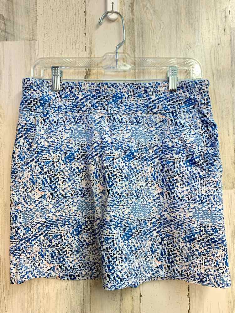 PRE-OWNED NEW DIRECTION Dresses and Skirts Size 10 BLU/WHITE PATTERN SKORT Skirt