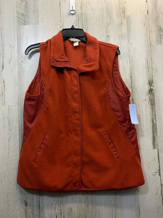 CBK JACKETS / COATS Size XL Orange Solid SLEEVELESS Vest