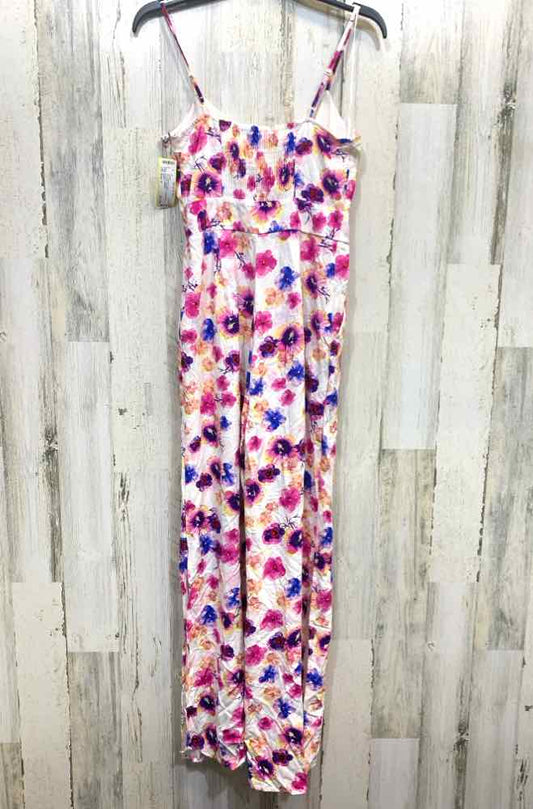 PRE-OWNED Size 2 BAR lll Tops WHITE/BLUE/PINK/YELLOW/PEACH Floral JUMPER Jumper/