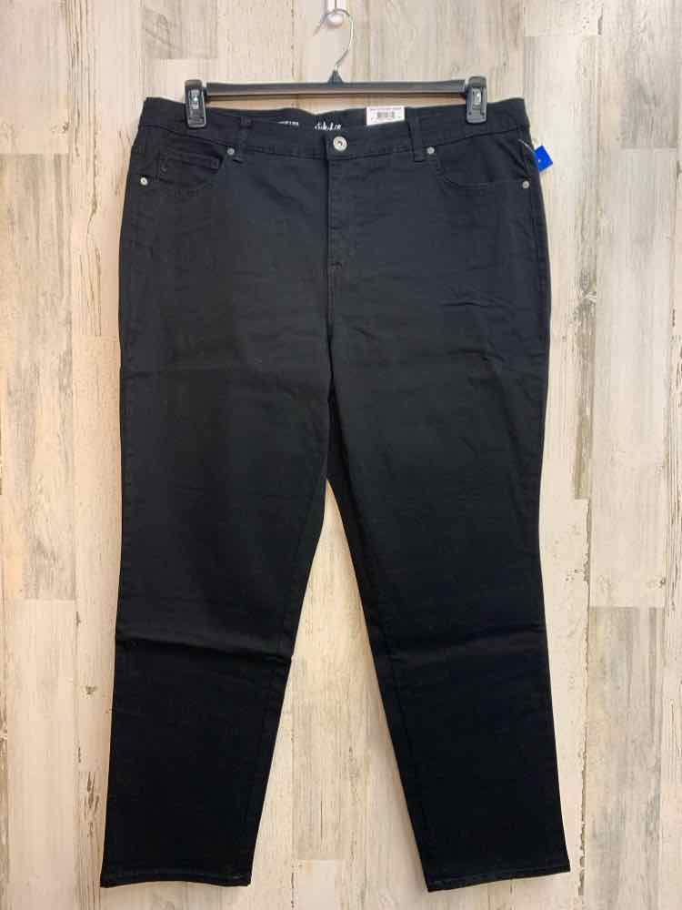 NWT Size 20W STYLE & CO PLUS SIZES Black HIGH RISE Pants