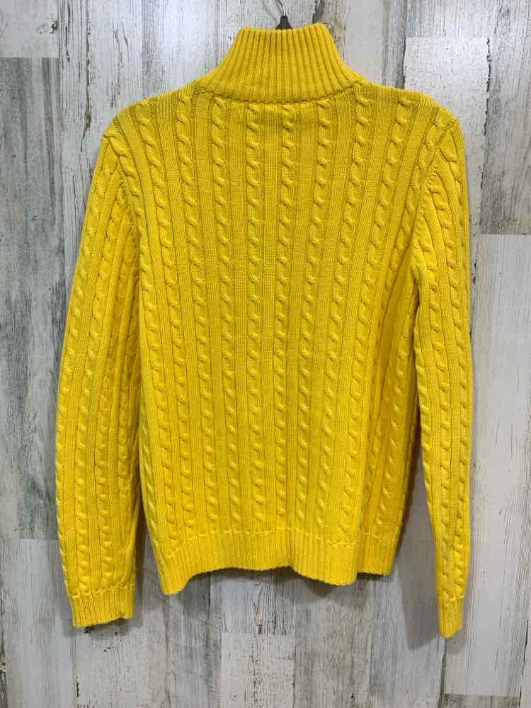 PRE-OWNED LAUREN RALPH LAUREN Tops Size M Yellow HIGH NECK SWEATER
