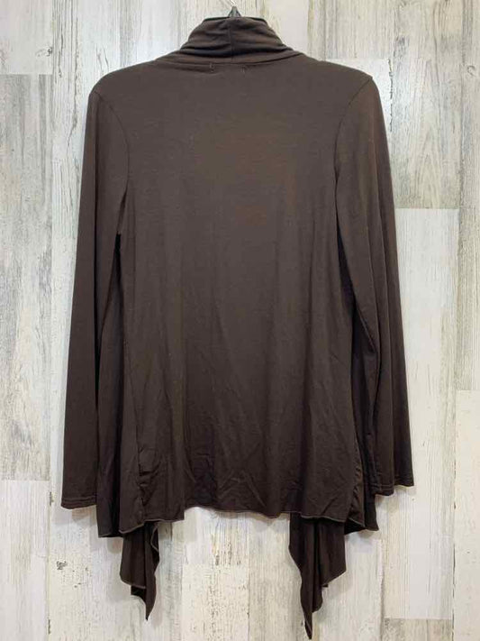 PRE-OWNED URBAN COCO Tops Size M Brown Solid CARDIGAN Cardigan/BROWN OPEN FRONT