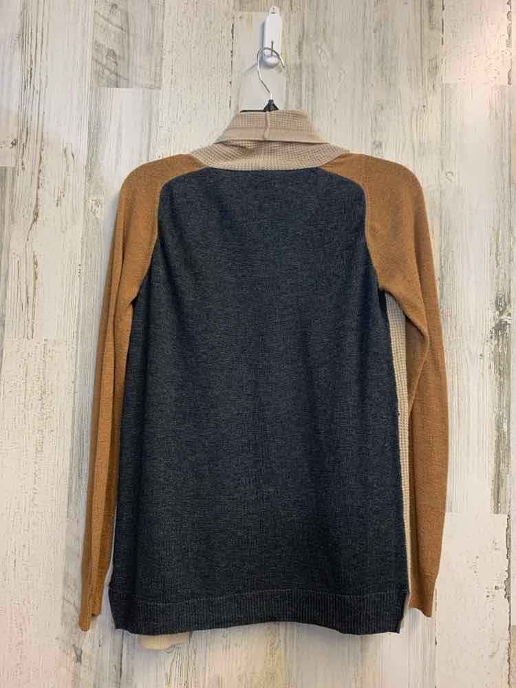 PRE-OWNED THE LIMITED Tops Size XS BROWN/BEIGE/GRAY Solid CARDIGAN TOP/LIGHT BRO
