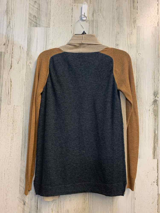 PRE-OWNED THE LIMITED Tops Size XS BROWN/BEIGE/GRAY Solid CARDIGAN TOP/LIGHT BRO