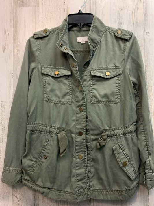 PRE-OWNED LOFT JACKETS / COATS Size XXS Olive Solid JACKET Jacket/OLIVE CARGO ST