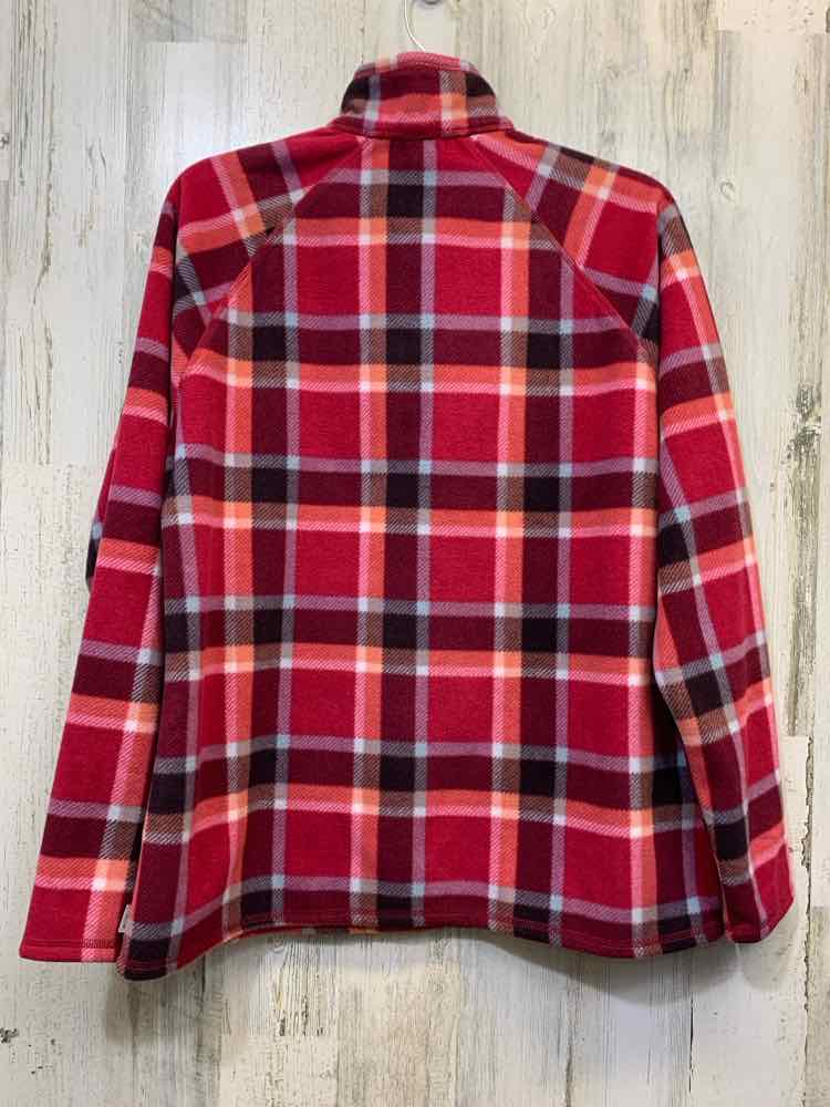 PRE-OWNED EDDIE BAUER JACKETS / COATS Size L SHADES OF PINK Plaid Jacket/SHADES