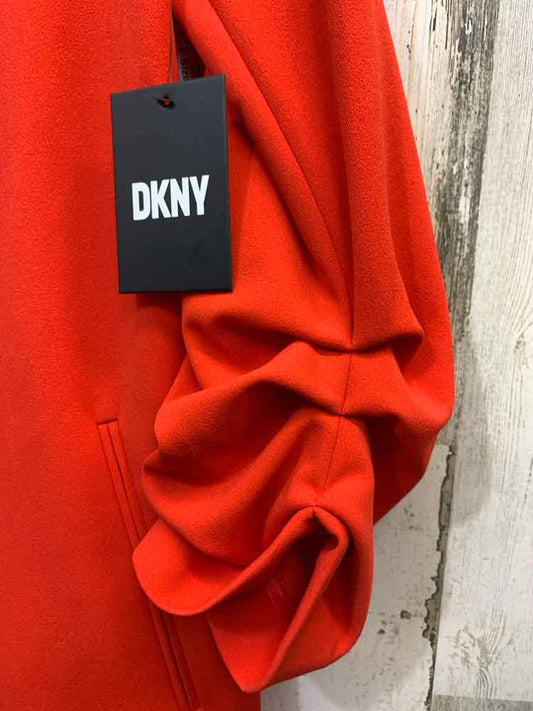 NWT DKNY Tops Size L Red LONG SLEEVES Blazer