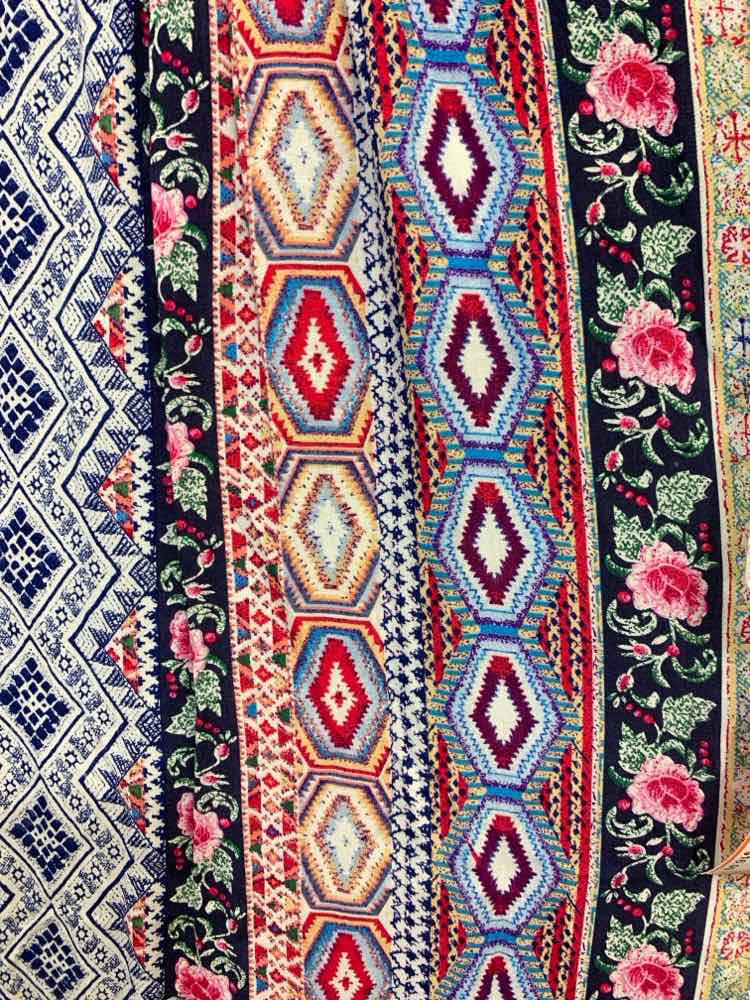 NWT UMGEE Tops Size S Multi-Color Print 3/4 SLEEVE Blouse
