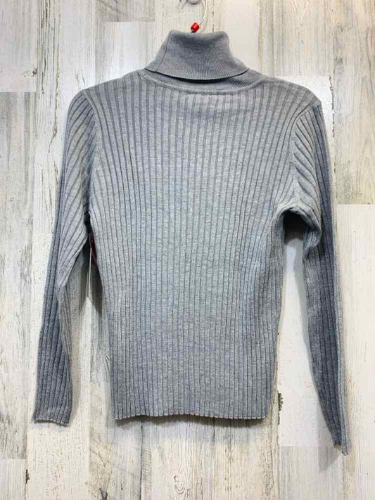 NWT NINE WEST Tops Size PM Gray RIBBED TURTLENECK Turtleneck