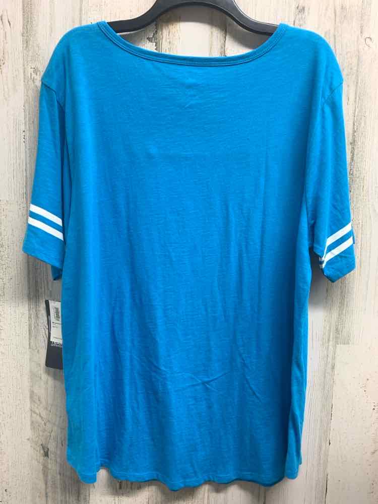 NWT NFL Tops Size XL BRIGHT BLUE SHORT SLEEVES TOP