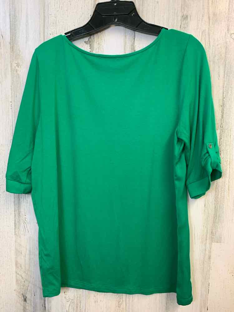 THE LIMITED Tops Size M Green 3/4 LENGTH TOP
