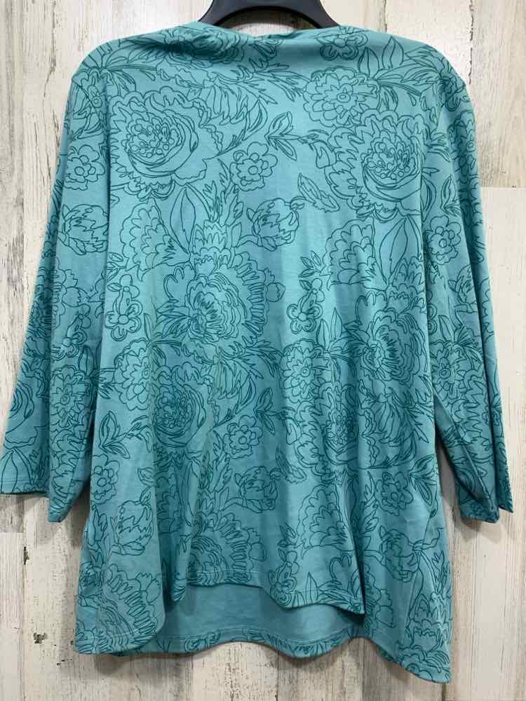 NWT STYLE & CO/3/4 SLEEVE DRAPED COWL NECK